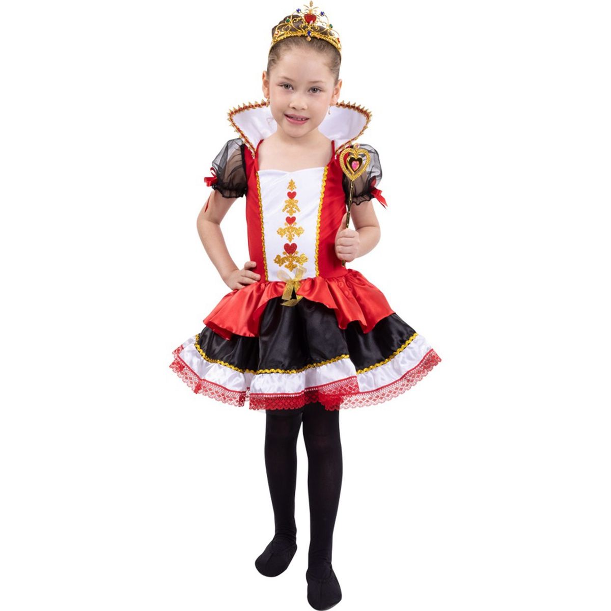 FANTASTIC NIGHT - Disfraz infantil Disfraz para niña reina de corazones fantasía