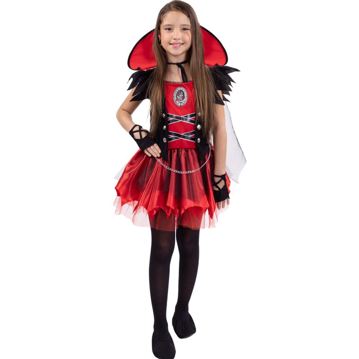 FANTASTIC NIGHT - Disfraz para niña vampira gótica terror fantasía