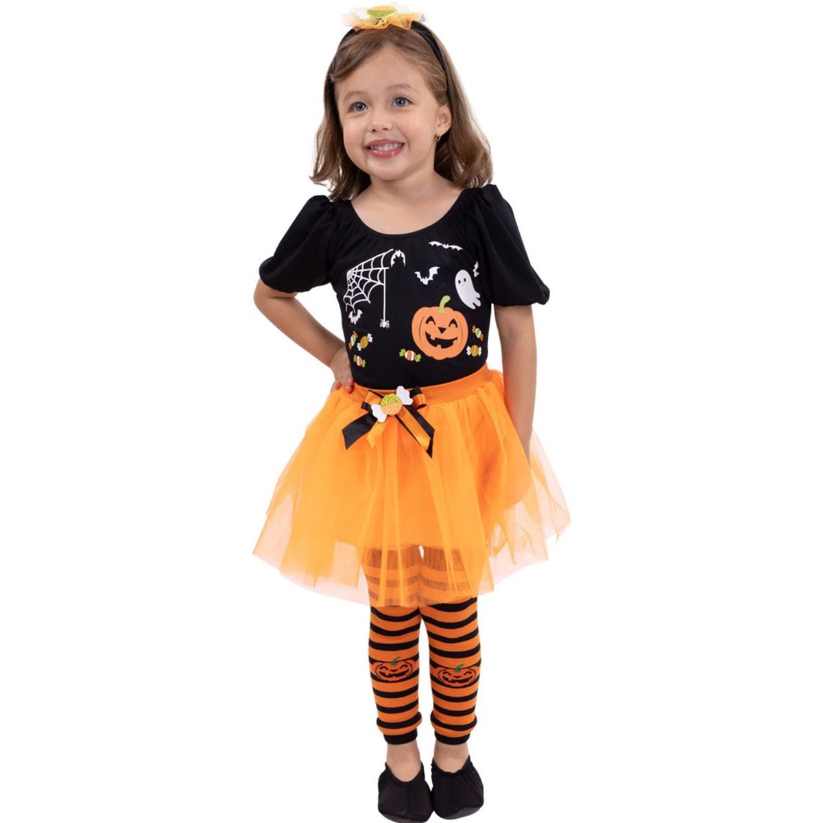 FANTASTIC NIGHT - Disfraz para niña calabaza animal fantasía terror