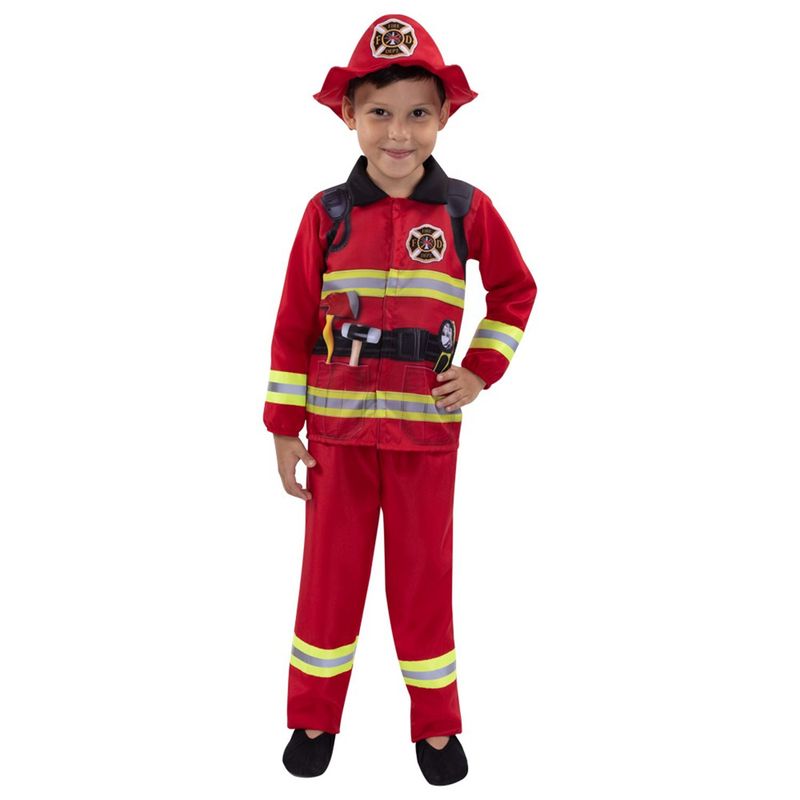 FANTASTIC NIGHT - Disfraz para niño bombero al rescate profesión
