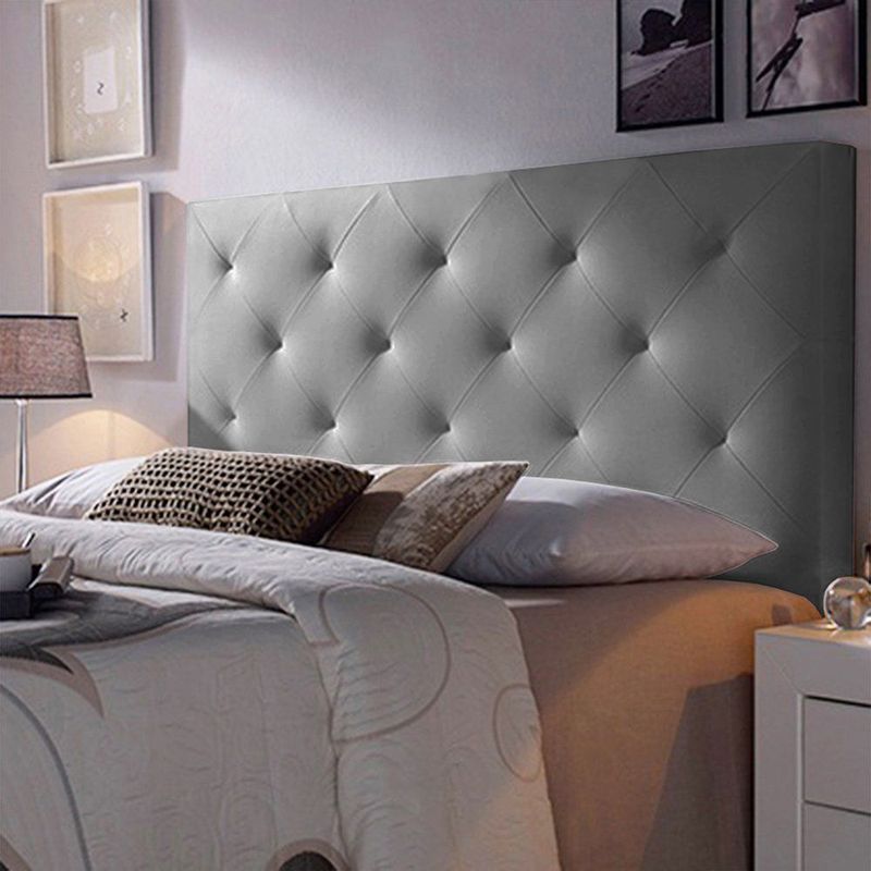 EKONOMODO - Combo Ilusion Colchon+Espal+Basec 140 Gris Plat