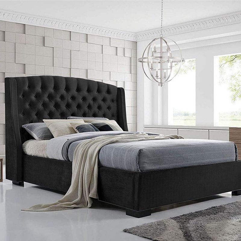 EKONOMODO - Combo Italia Colchon+Espal+Basecama 200 Negro