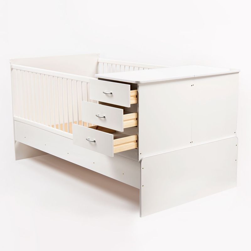 MICA KIDS - Cama Cuna 331 Blanco Para Colchón Twin