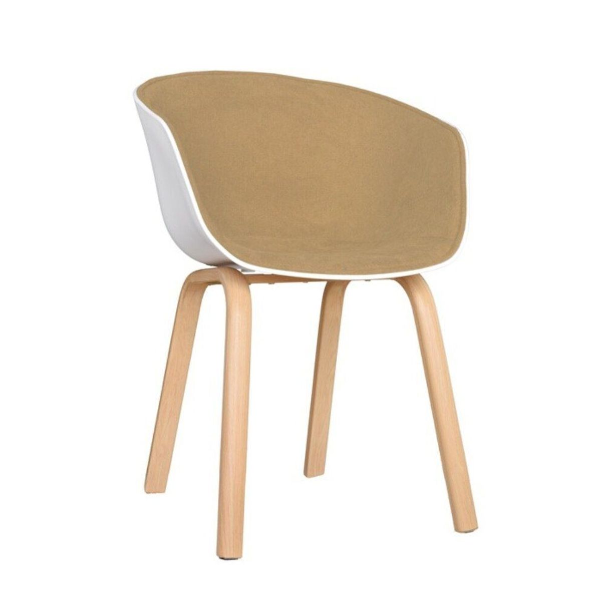 EKONOMODO - Silla Natura Tapizada Blanco