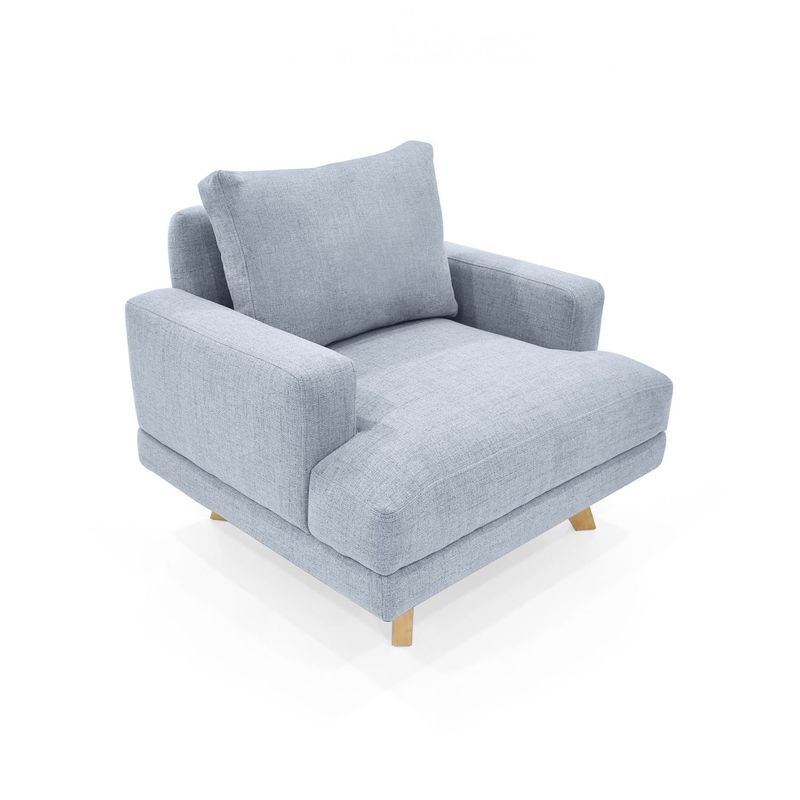 MICA - Poltrona Moderna en Tela Tobago 80 x 85 x 80 cm Mica