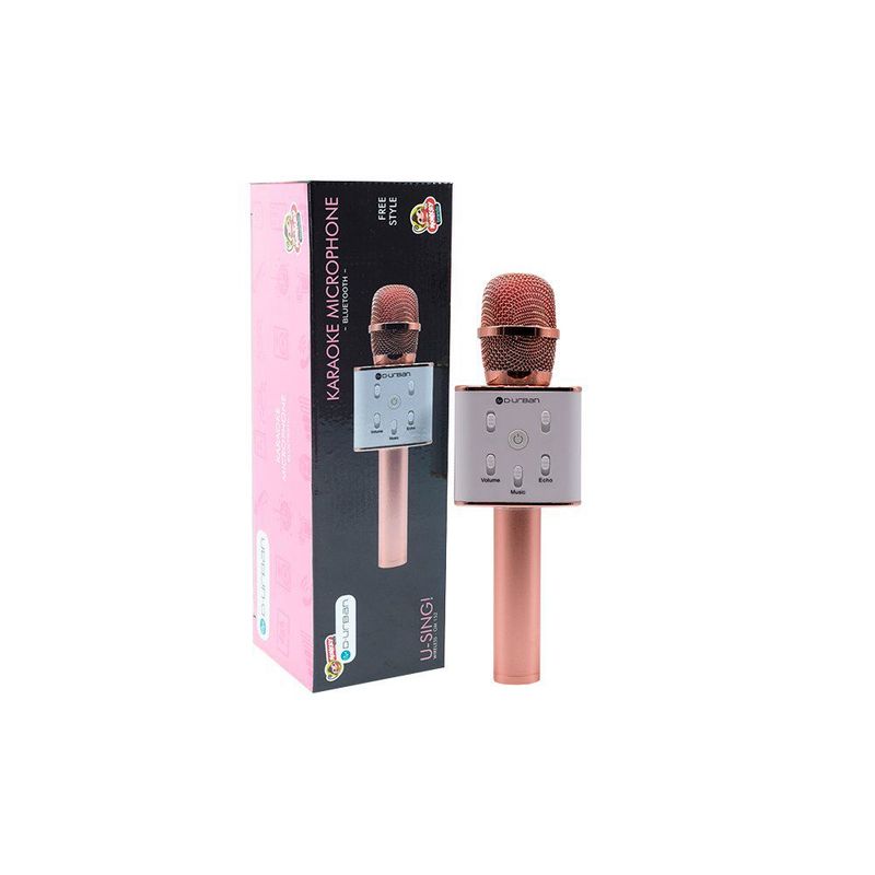 D URBAN - Micrófono karaoke color rosa para niña 5+