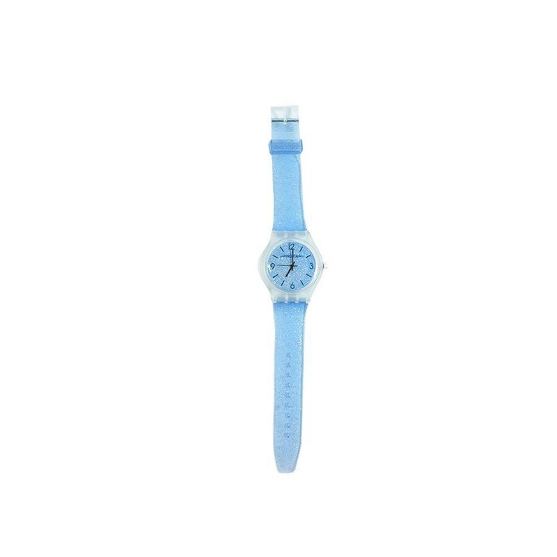 OTROS LICENCIADOS - Reloj para niña correa silicona transparente azul