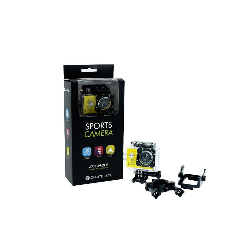 D URBAN - Sport Cam Camara Deportiva con Base Amarilla unise