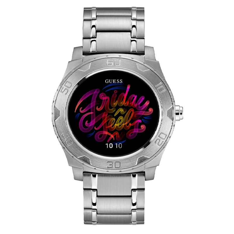 GUESS - Reloj Guess para Hombre Connect Androit 2.0. Reloj análogo Plateado Acero inoxidable