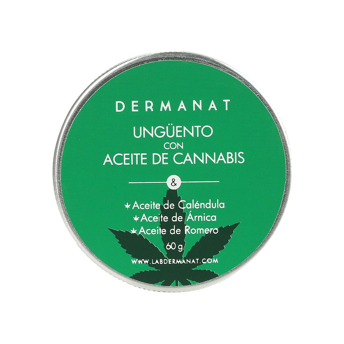 DERMANAT - Hidratante Corporal Ungüento con Aceite de Cannabis Dermanat para Todo tipo de piel 60 ml