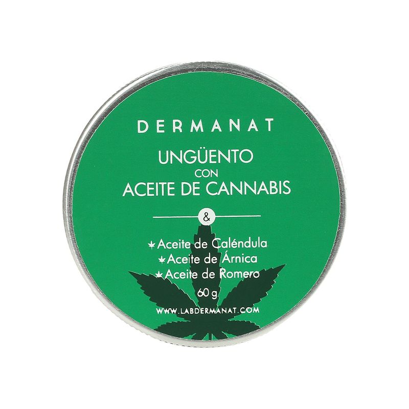DERMANAT - Hidratante Corporal Ungüento con Aceite de Cannabis Dermanat para Todo tipo de piel 60 ml