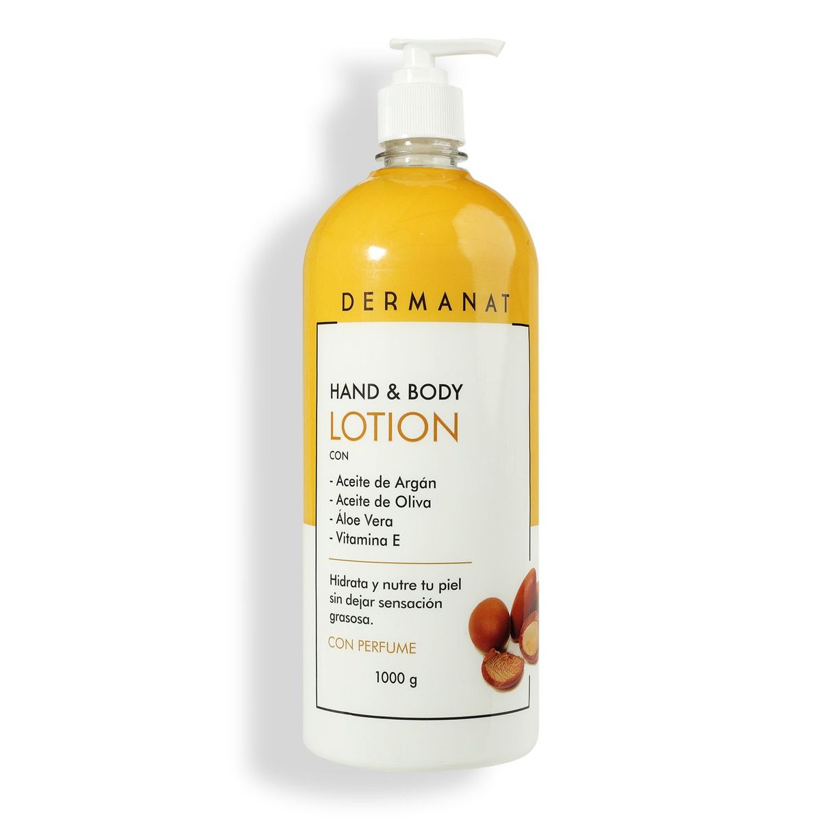 DERMANAT - Hidratante Corporal Hand & Body Lotion Dermanat para Todo tipo de piel 1000 ml