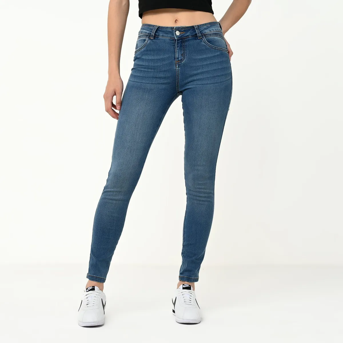 SYBILLA - Jean Skinny Mujer Tiro medio Sybilla