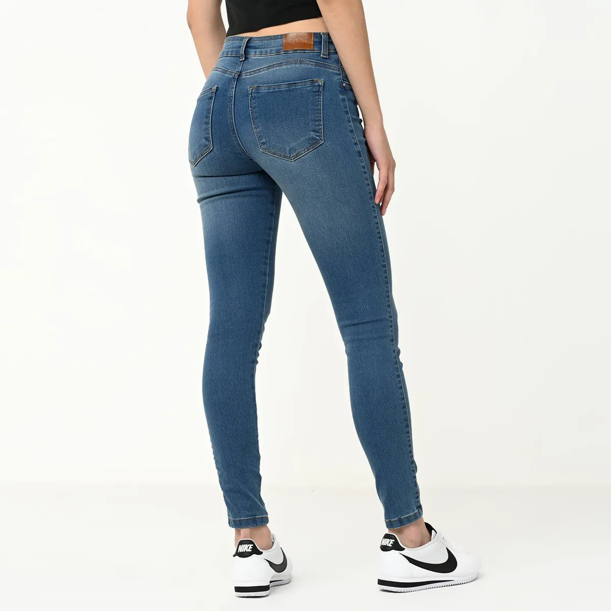 SYBILLA - Jean Skinny Mujer Tiro medio Sybilla