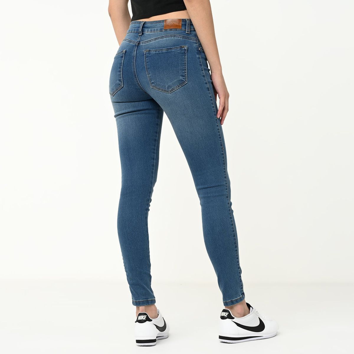 SYBILLA - Jean Skinny Mujer Tiro medio Sybilla