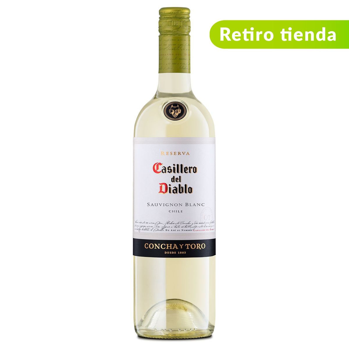 CASILLERO DEL DIABLO - Vino Blanco Casillero del Diablo Sauvignon Blanco 750 ml