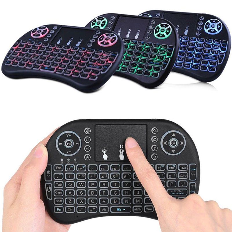 DANKI - Mini teclado inalámbrico gamer android smart tv