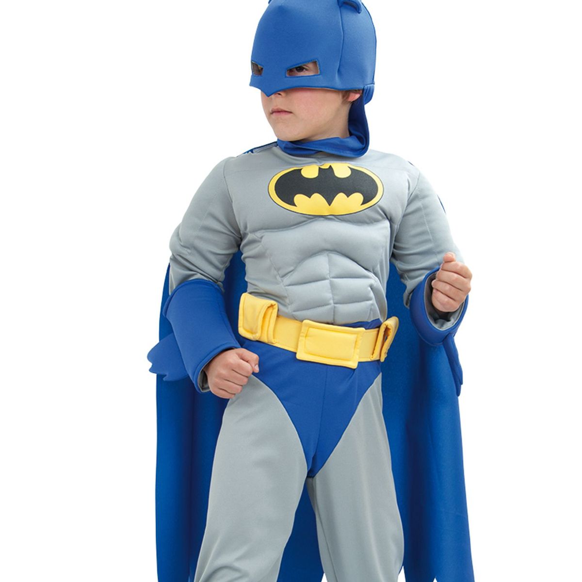CACHIVACHES - Disfraz para niño Batman DC Superhéroe fantasía