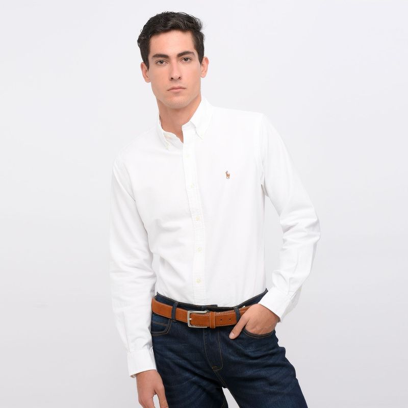 POLO RALPH LAUREN - Camisa Hombre de Rayas Manga larga de Algodón Custom Fit Polo Ralph Lauren