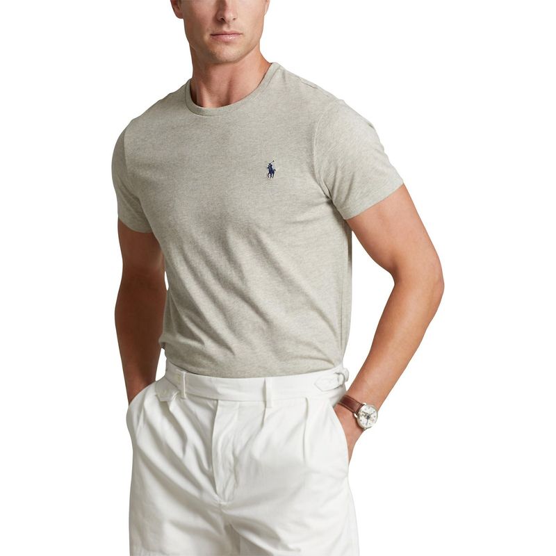 POLO RALPH LAUREN - Camiseta Hombre Manga corta de Algodón Custom Slim Fit Polo Ralph Lauren