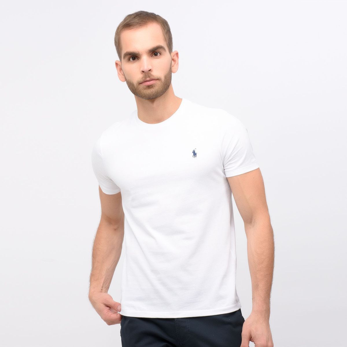 POLO RALPH LAUREN - Camiseta Hombre Manga corta de Algodón Custom Slim Fit Polo Ralph Lauren