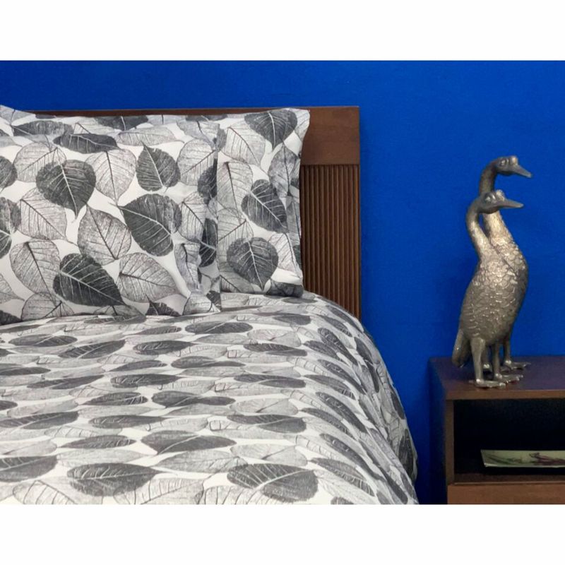 LILE - Funda duvet + Juego de sábanas Hojas