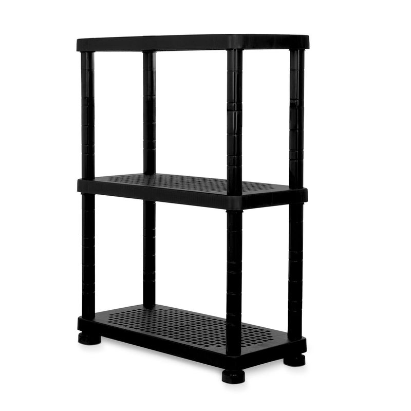 MQ - Estanteria Super Forte 3 Niveles Negro MQ - Mueble