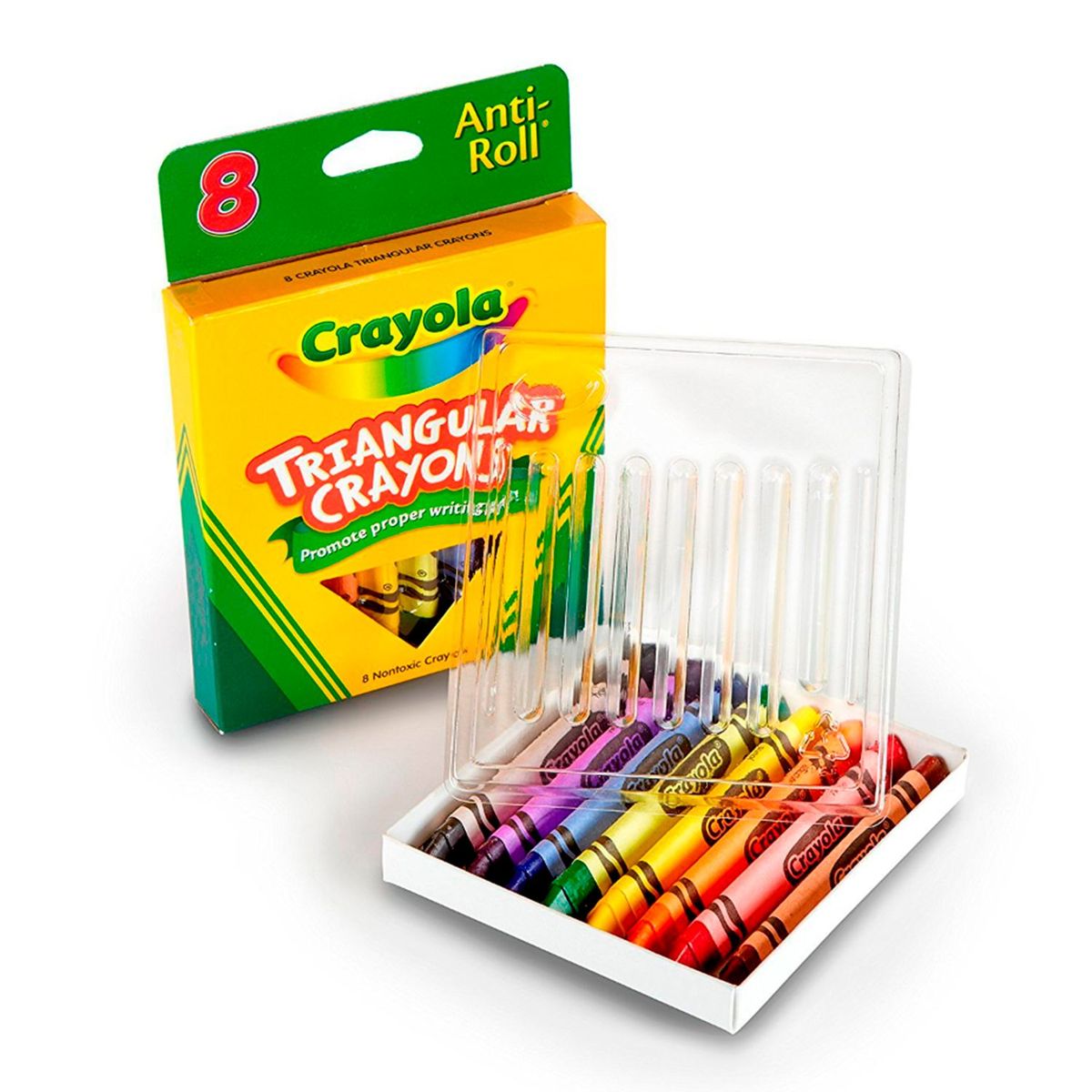 CRAYOLA - Crayón Triangular x8 Surtido