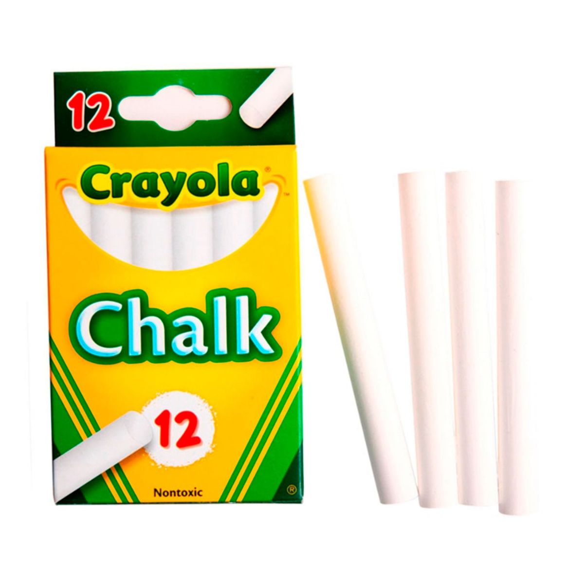 CRAYOLA - Tizas Blancas Antialérgicas