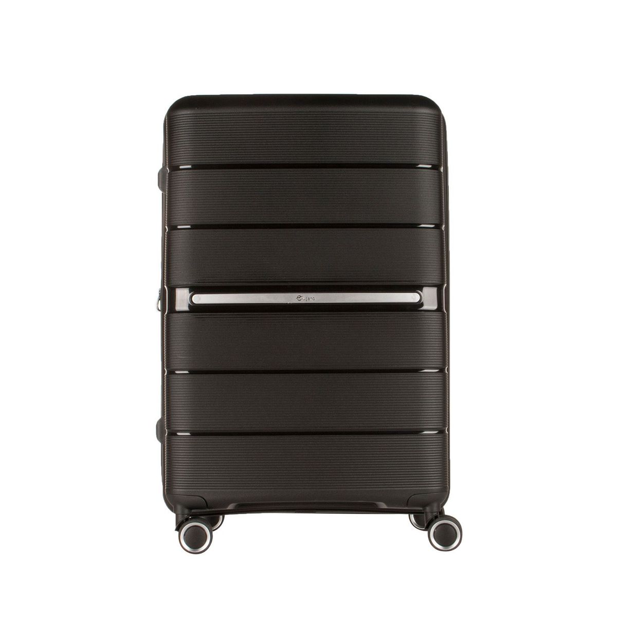 LUGANO - Maleta de Viaje Grande Lugano Rigida 23 Kg de Capacidad. Equipaje para Bodega color Negro. Con Ruedas 360 y Candado TSA