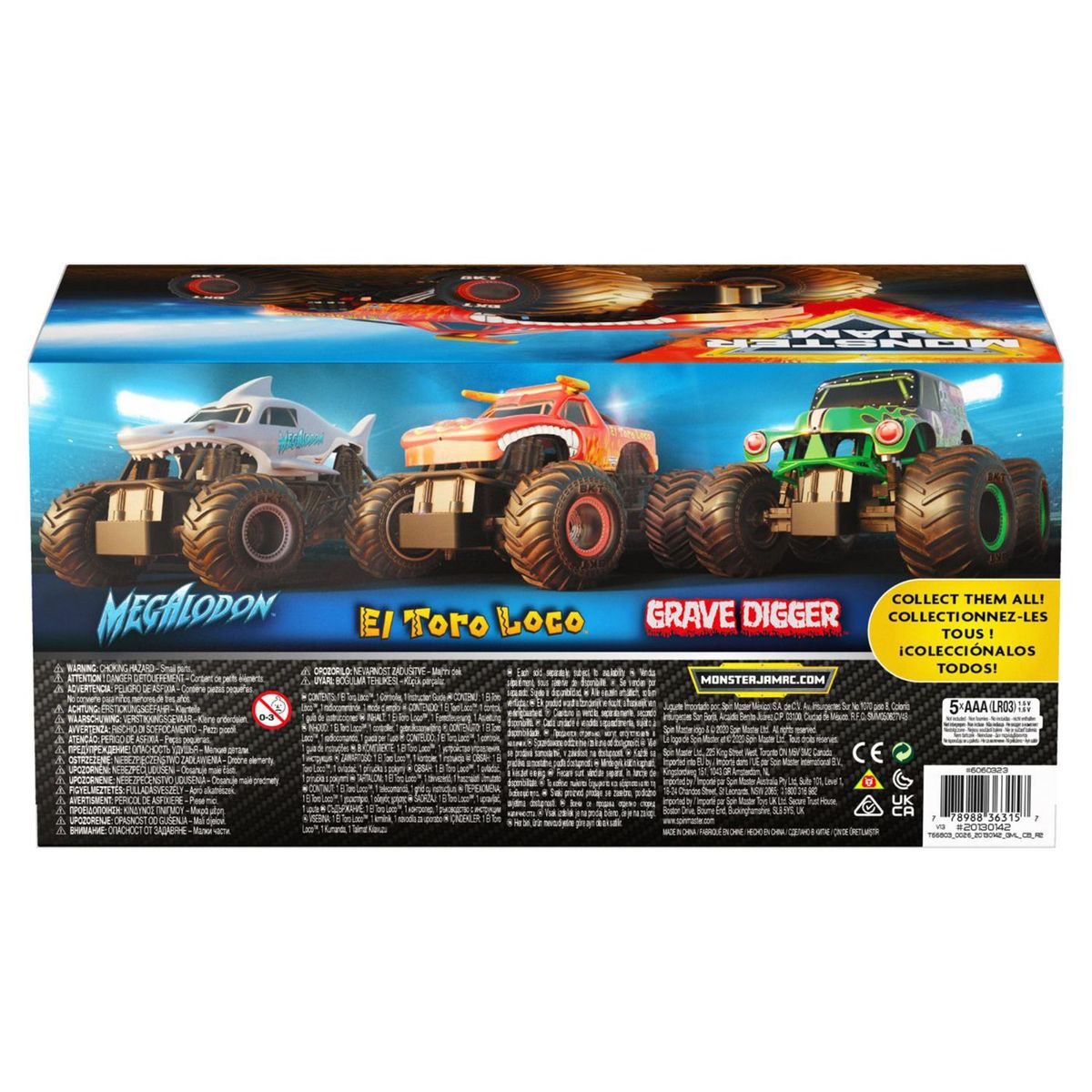 MONSTER JAM - Vehículo Monster Jam Monster Jam Rc - El Toro Loco - Escala 1:24