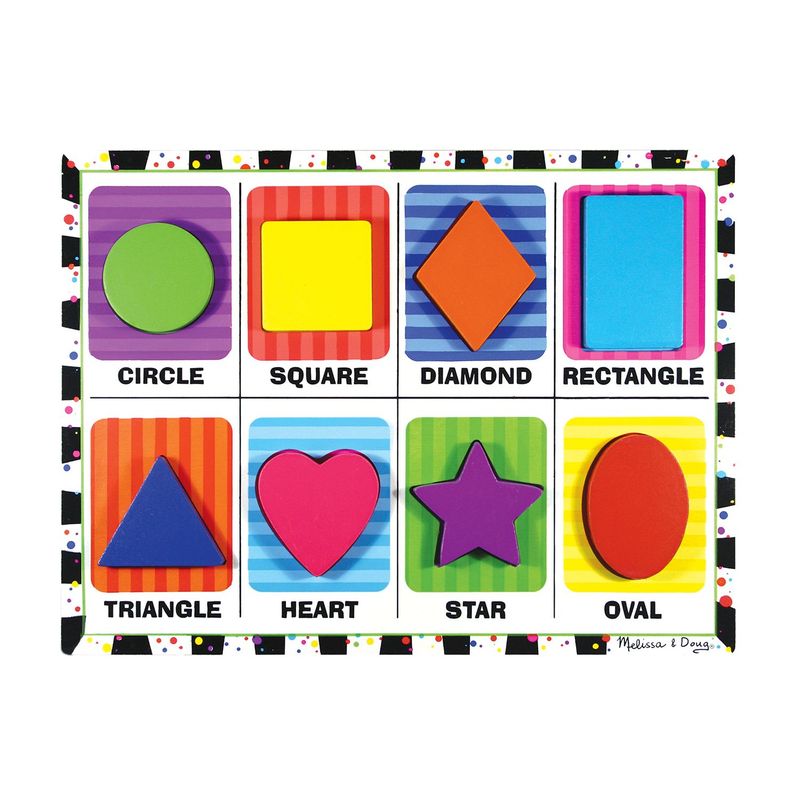 MELISSA & DOUG - Melissa & Doug Rompecabezas Formas Chunky 8 Pzs.