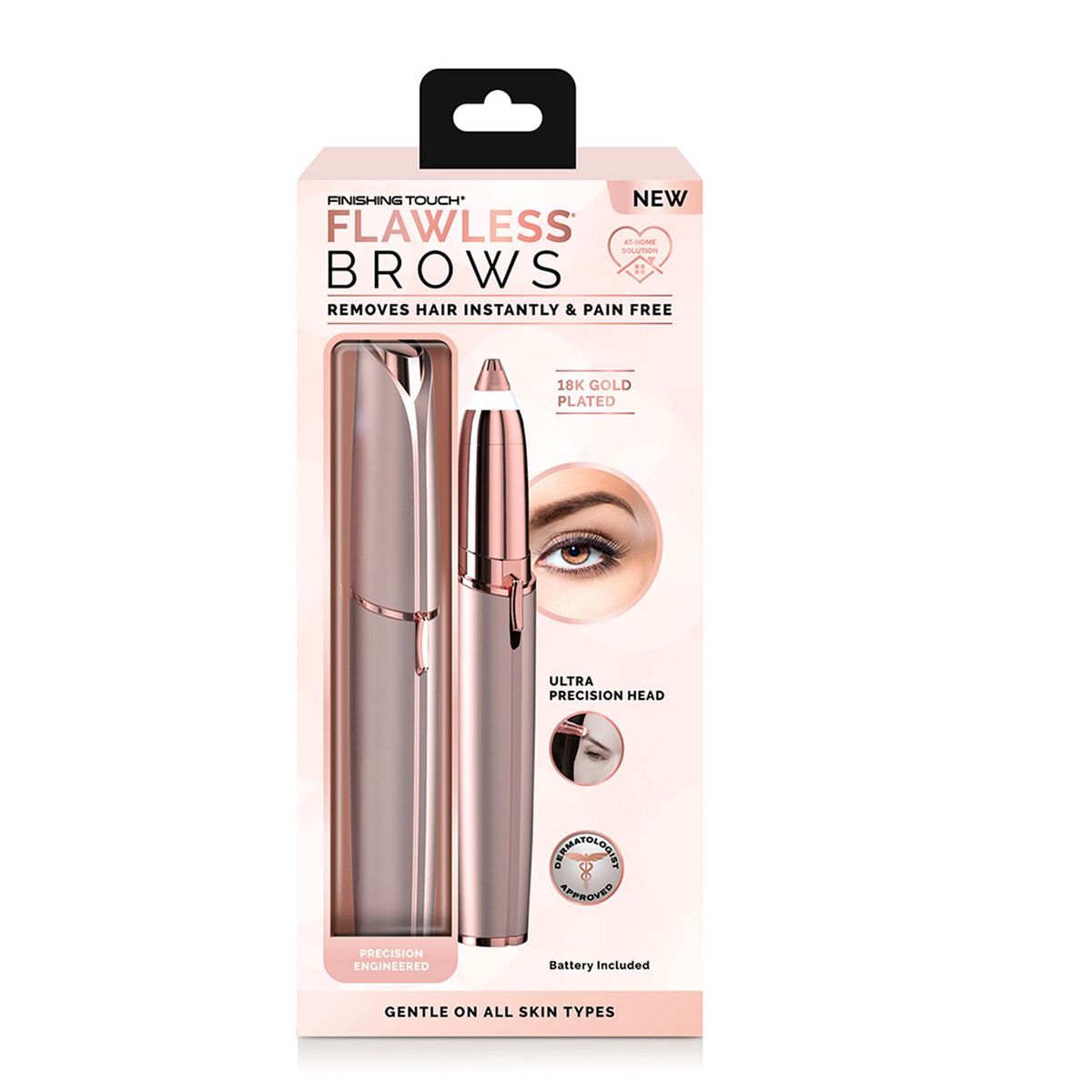  - Depilador de cejas Flawlees Blush Rose Gold