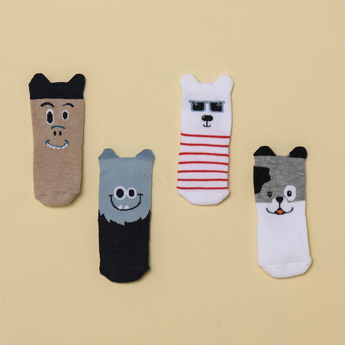 GALAX - Medias Bebé Unisex Pack x4 Algodón Galax