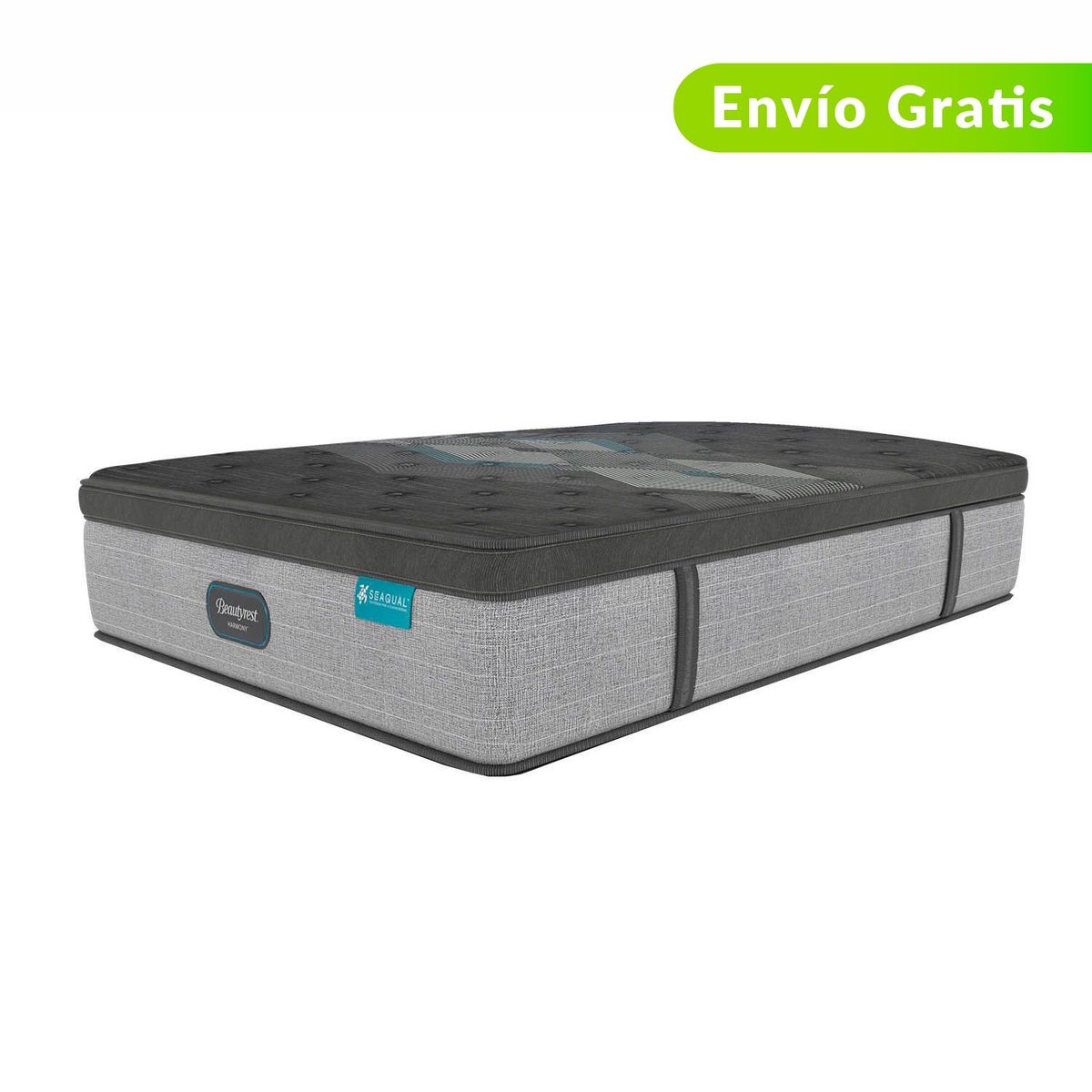 BEAUTYREST SIMMONS - Colchón King Firmeza Suave Ortopédico Resortado con Pillow Diamond Pt 200 x 200 cm Beautyrest