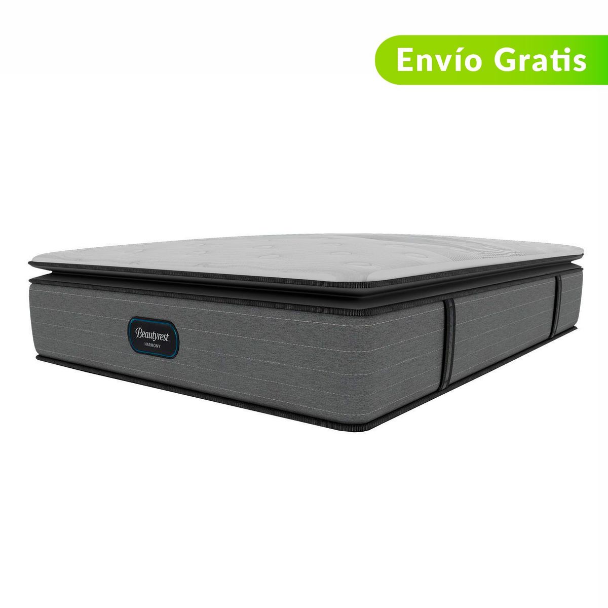 BEAUTYREST SIMMONS - Colchón Sencillo Firmeza Suave Ortopédico Resortado con Pillow Emerald 100 x 190 cm Beautyrest