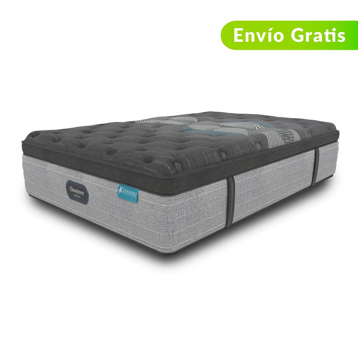 BEAUTYREST SIMMONS - Colchón Sencillo Firmeza Suave Ortopédico Resortado con Pillow Diamond Pt 100 x 190 cm + Almohada Beautyrest