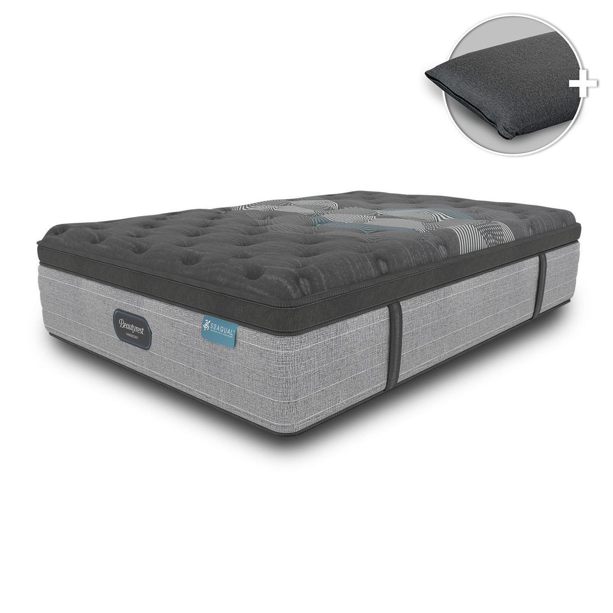 BEAUTYREST SIMMONS - Colchón Sencillo Firmeza Suave Ortopédico Resortado con Pillow Diamond Pt 100 x 190 cm + Almohada Beautyrest