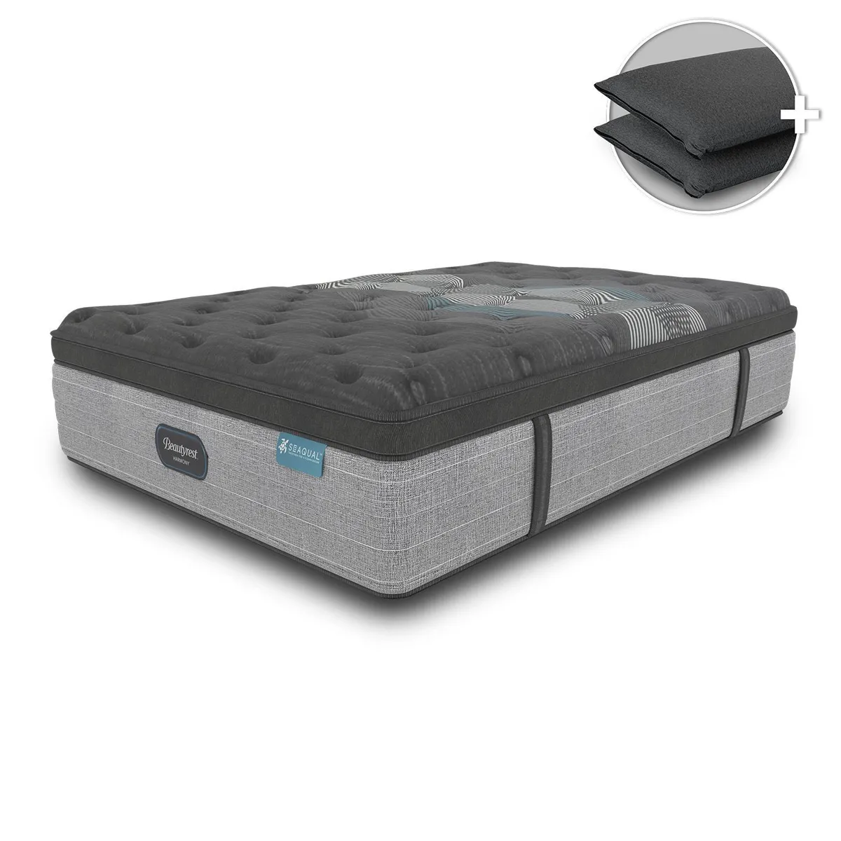 BEAUTYREST SIMMONS - Colchón Doble Firmeza Suave Ortopédico Resortado con Pillow Diamond 140 x 190 cm + Almohada Beautyrest