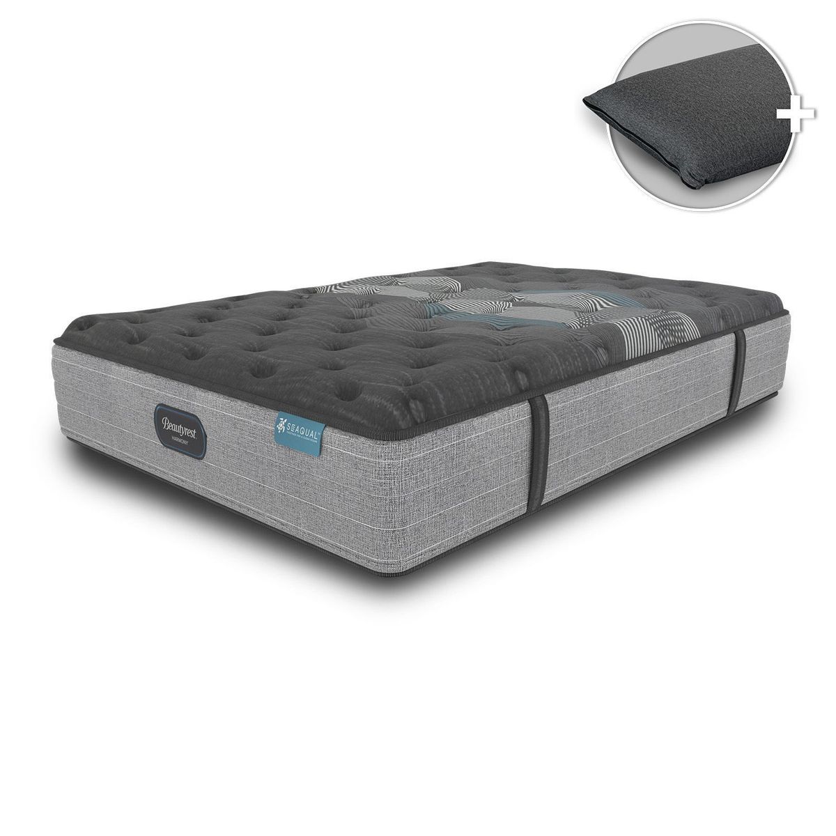 BEAUTYREST SIMMONS - Colchón Sencillo Firmeza Media Ortopédico Resortado Diamond Classic 100 x 190 cm + Almohada Beautyrest