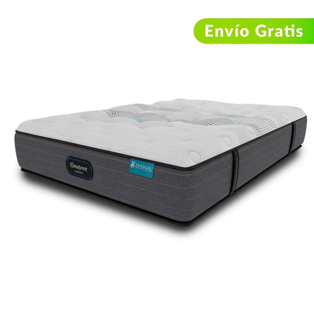 BEAUTYREST SIMMONS - Colchón Semidoble Firmeza Media Ortopédico Resortado Cayman 120 x 190 cm + Almohada Beautyrest