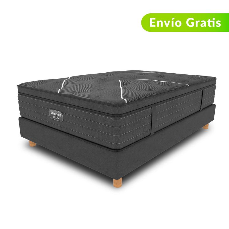 BEAUTYREST SIMMONS - Colchón con Base Cama Sencillo Firmeza Suave Ortopédico Resortado con Pillow C-Class Eut 100 x 190 cm + Almohada Beautyrest - 0% Interés a 3, 6 o 12 Cuotas Pagando con tu CMR Banco Falabella