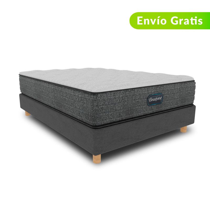 BEAUTYREST SIMMONS - Colchón con Base Cama Semidoble Firmeza Media Ortopédico Resortado Select Tt 120 x 190 cm + Almohada Beautyrest - 0% Interés a 3 Cuotas Pagando con tu CMR Banco Falabella