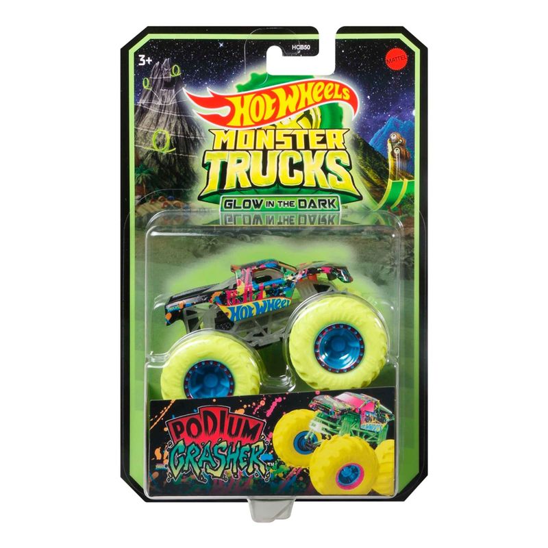 HOT WHEELS - Vehículo de Juguete Hot Wheels Monster Trucks Glow 1:64