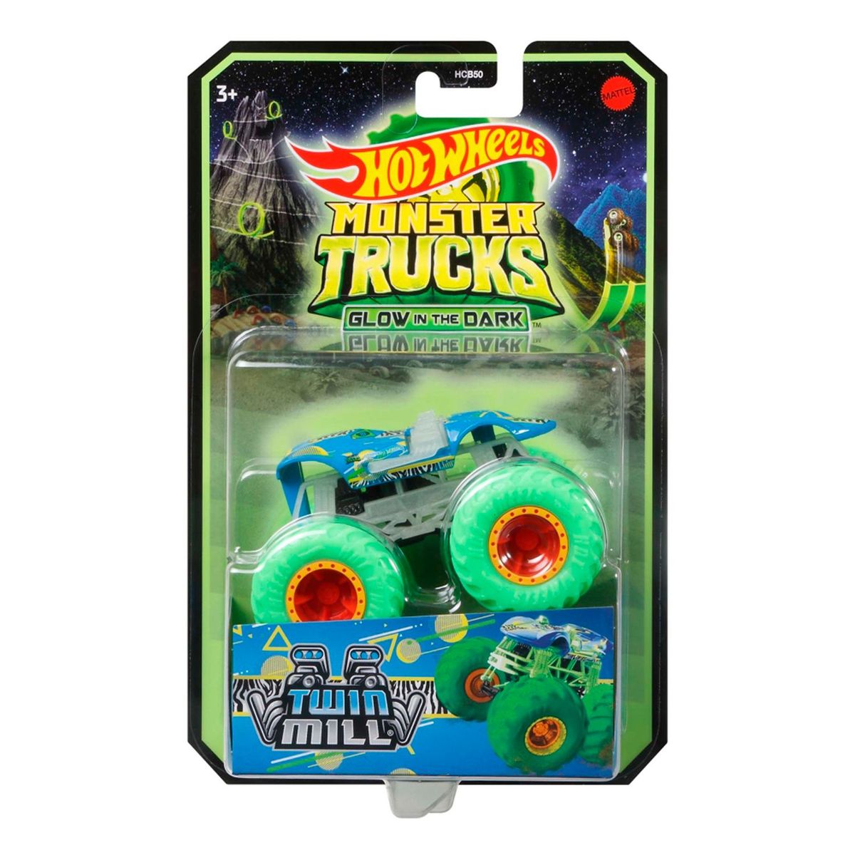 HOT WHEELS - Vehículo de Juguete Hot Wheels Monster Trucks Glow 1:64