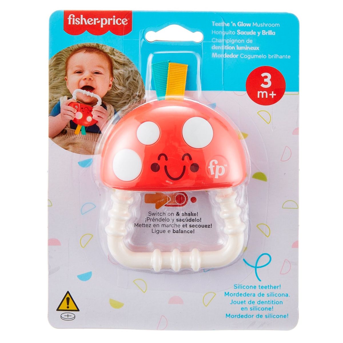 FISHER PRICE - Juguete para bebés Fisher-Price Mordedera Honguito 