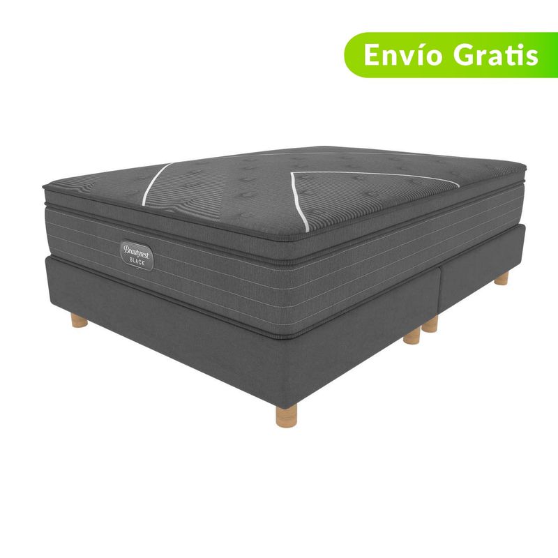 BEAUTYREST SIMMONS - Colchón con Base Cama Semidoble Firmeza Suave Ortopédico Resortado con Pillow C-Class Eut 120 x 190 cm Beautyrest - 0% Interés a 3, 6 o 12 Cuotas Pagando con tu CMR Banco Falabella