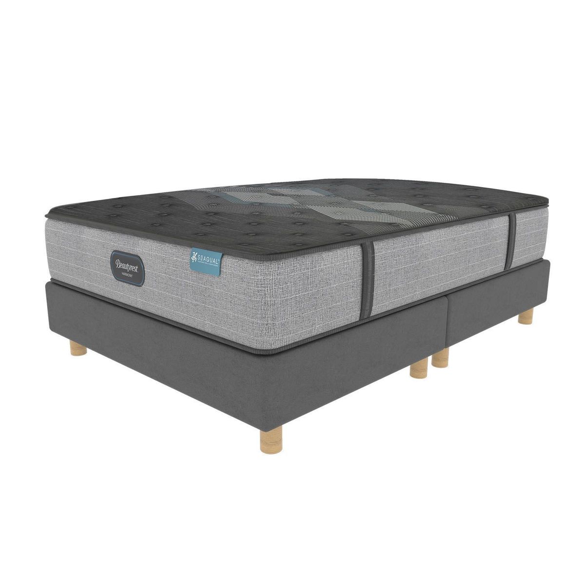 BEAUTYREST SIMMONS - Colchón con Base Cama Queen Firmeza Media Ortopédico Resortado Diamond Classic 160 x 190 cm Beautyrest