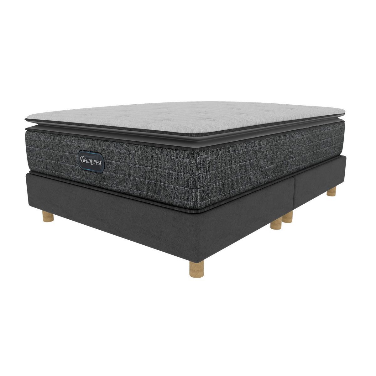 BEAUTYREST SIMMONS - Colchón con Base Cama Semidoble Firmeza Suave Ortopédico Resortado con Pillow Select Pt 120 x 190 cm Beautyrest