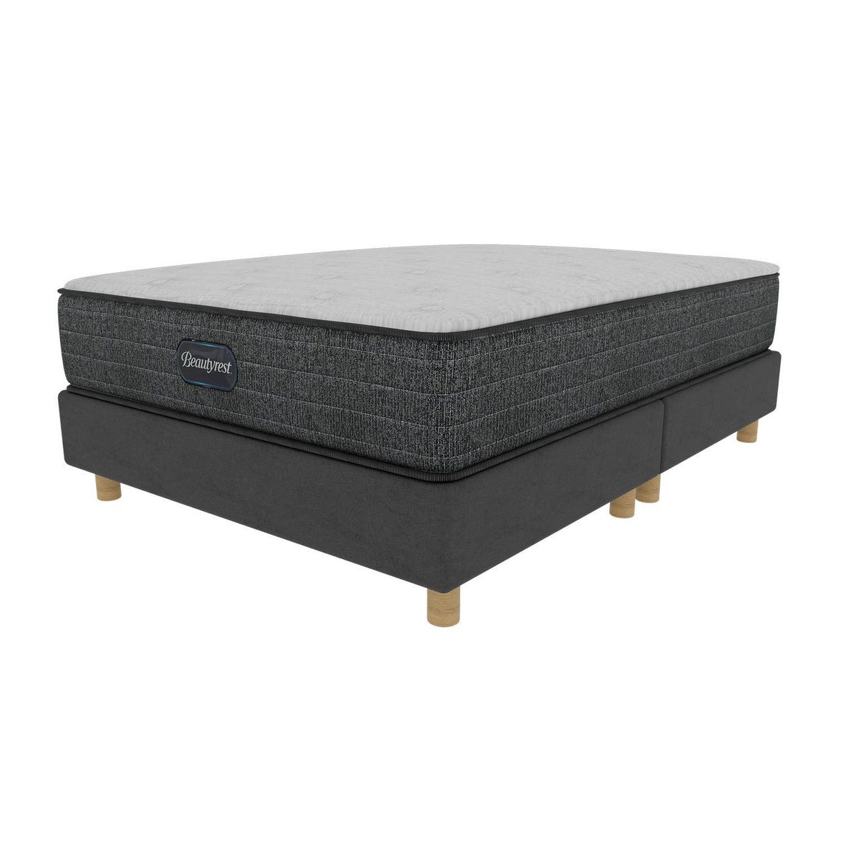 BEAUTYREST SIMMONS - Colchón con Base Cama Queen Firmeza Media Ortopédico Resortado Select Tt 160 x 190 cm Beautyrest